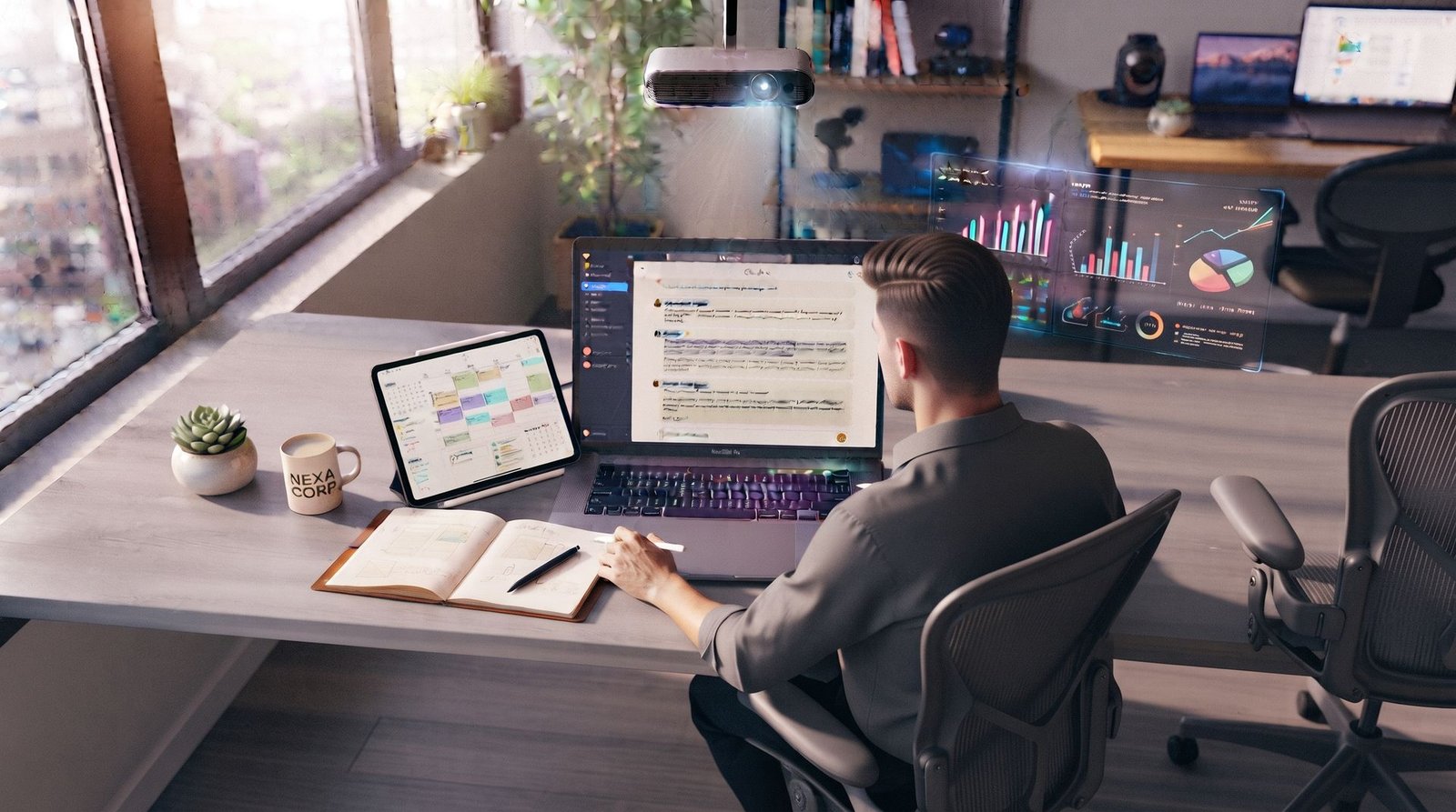 Participant configuring a custom AI assistant