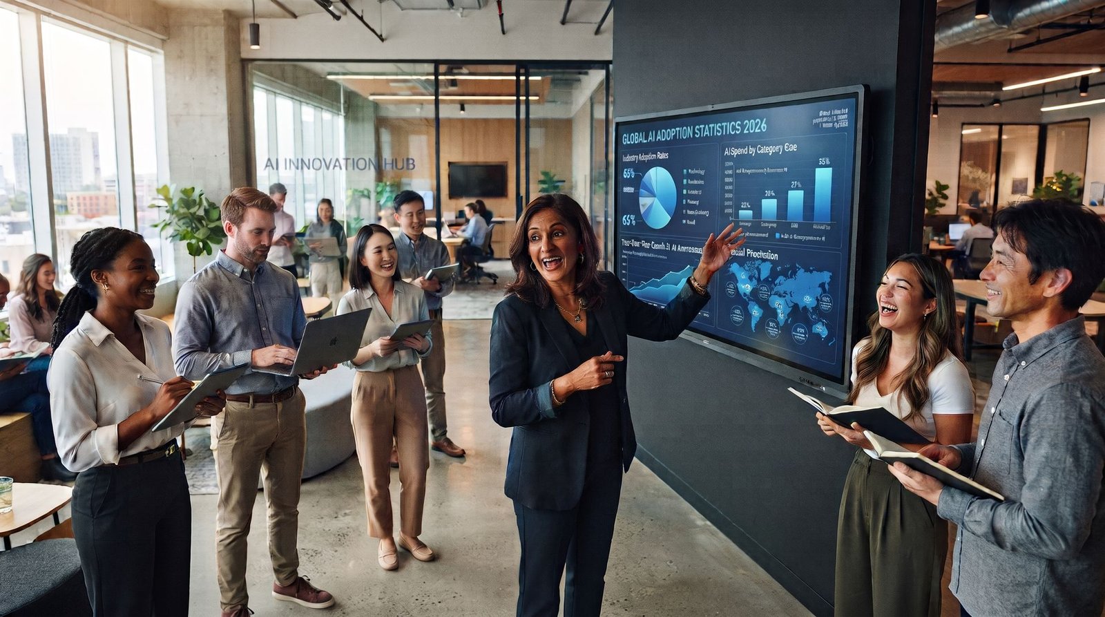 An internal AI champion helping a colleague